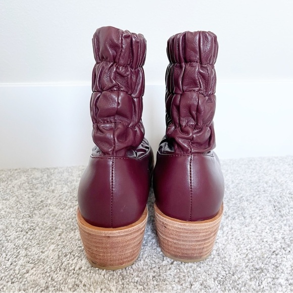 Beklina Umber Aya Gathered Platform Boots - Picture 8 of 13